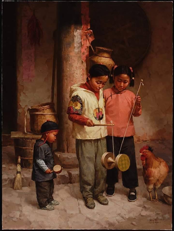 Jie-Wei Zhou, Çin 'li ressam