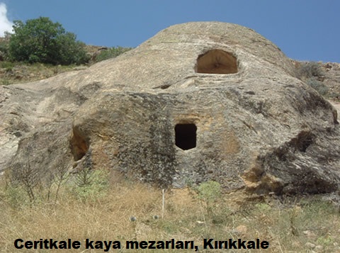  Ceritkale kaya mezarları, Kırıkkale