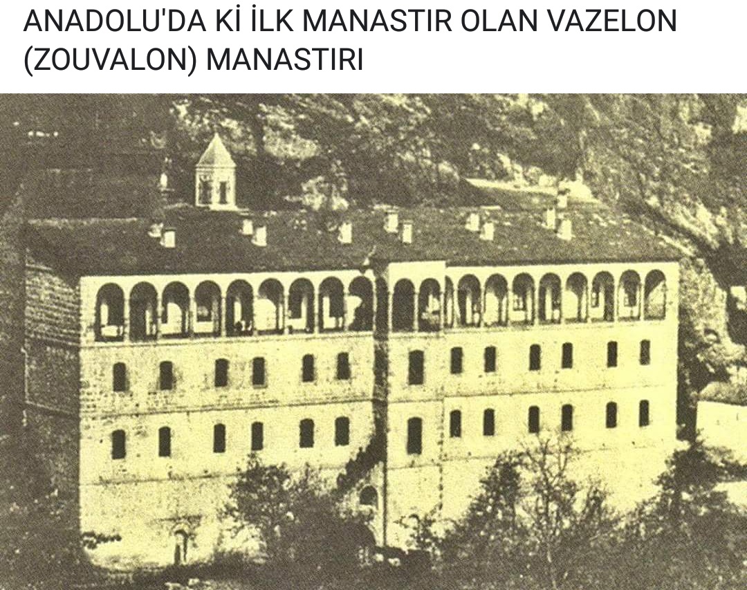 Vazelon Manastırı ; Trabzon 