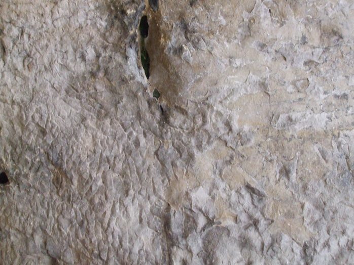 Güvercin & Üzüm fiğürlü açılmış kaya mezarı