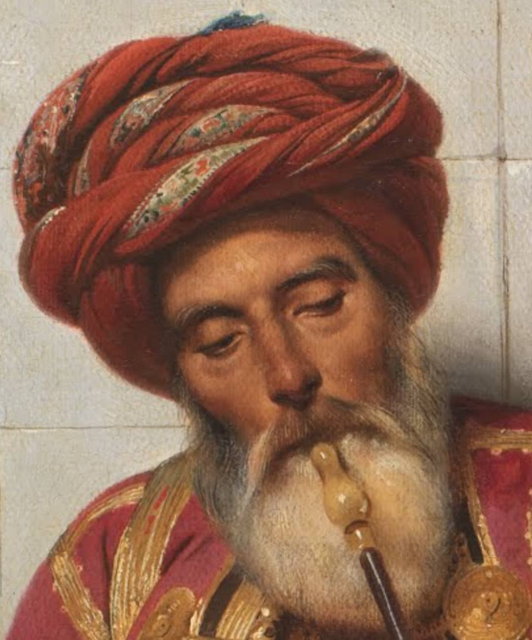lülesini tüttüren Türk tablosu ; Horace Vernet , 1834