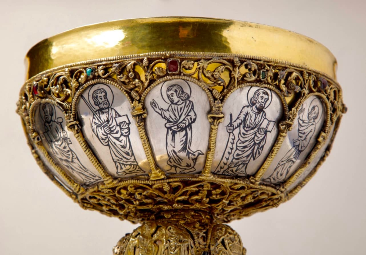 Eucharist (Efkaristiya) kutlaması Kadehi ; Metropolitan Müzesi