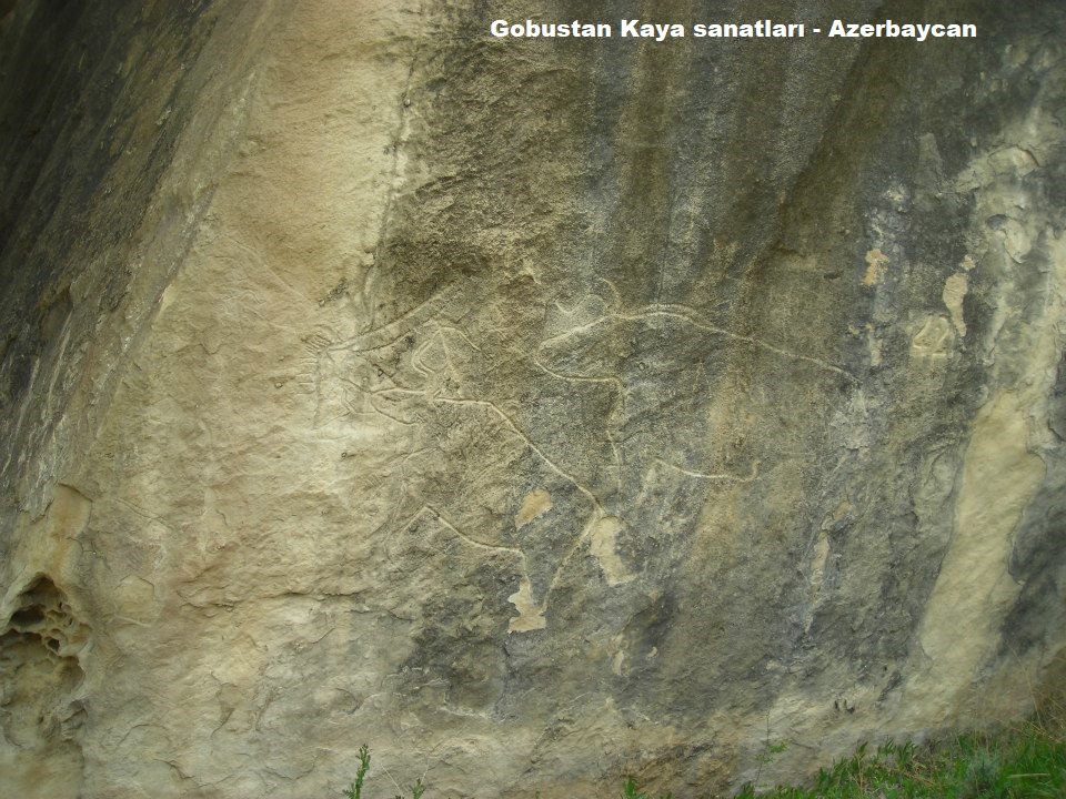 Gobustan ( Kobustan ) Petroglifleri, Azerbaycan