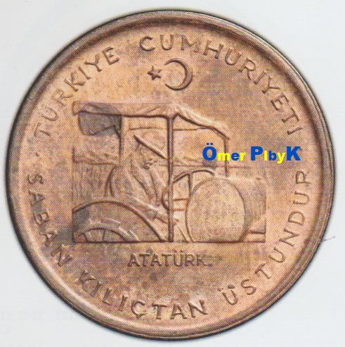 10 (On) Kuruş 1973 Türkiye Cumhuriyeti madeni parası