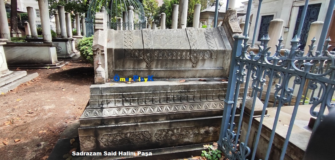 Sadrazam Said Halim Paşa Osmanlı mezarı