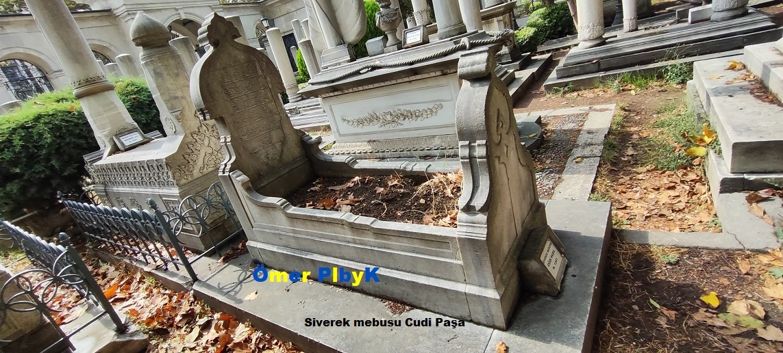 Siverek mebusu Cudi Paşa Osmanlı mezarı