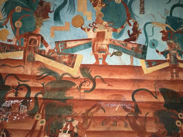 Bonampak Maya Tapınağı freskleri (duvar resimleri), Chiapas, Meksika