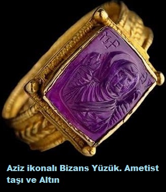 Bizans yüzüklerinden örnekler