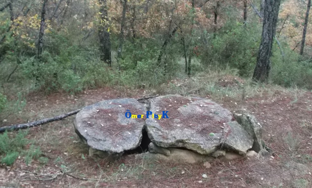 Açılmış dolmen (taş) mezarı