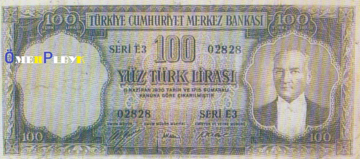 100 Yüz Türk Lirası 1962