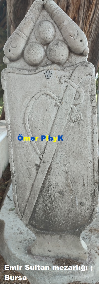 Kılıç ; Osmanlı mezar taşları sembolleri