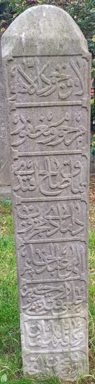 Abdülhalim Hilmi efendi ; Osmanlıca mezar taşı