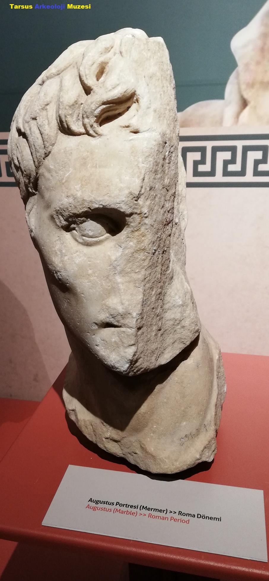 Augustus Portresi , mermer , Roma dönemi Tarsus Arkeoloji Müzesi