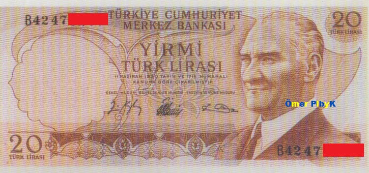 20 Yirmi Türk Lirası