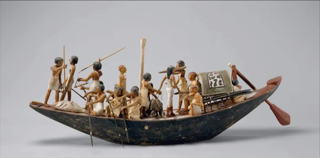 Antik Mısır tekne maketi ; Metropolitan Müzesi