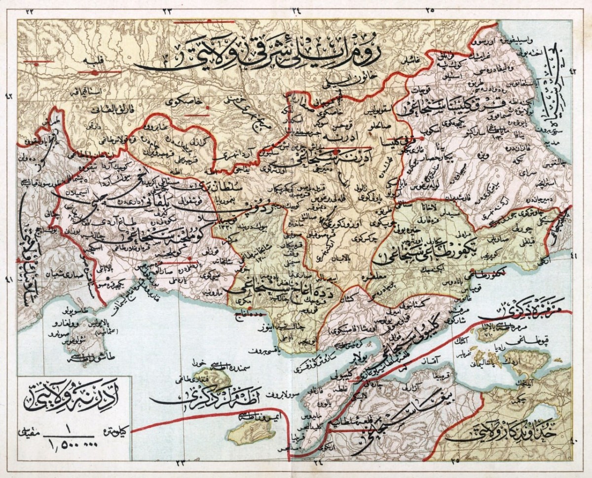 Edirne 1909 haritası