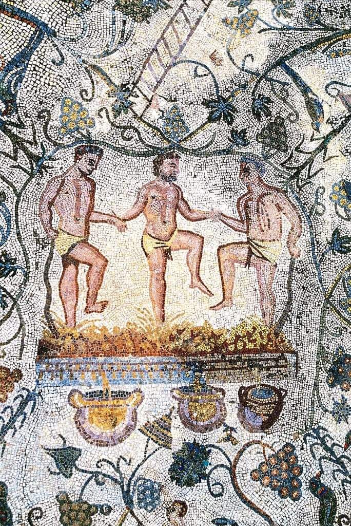 Hasat mozaiği ; Roma dönemi , İspanya
