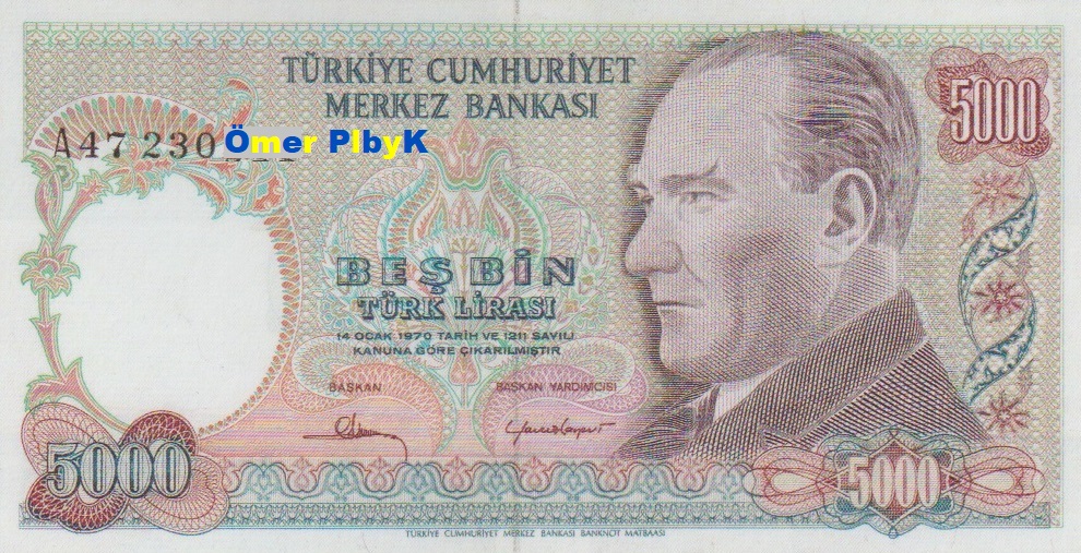 5000 Beşbin Türk Lirası 1981