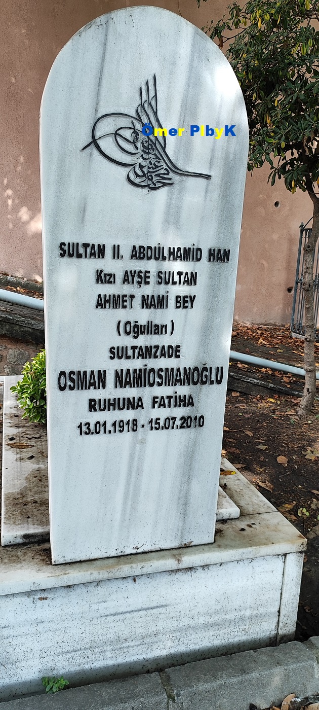 Osman Namiosmanoğlu Osmanlı mezarı