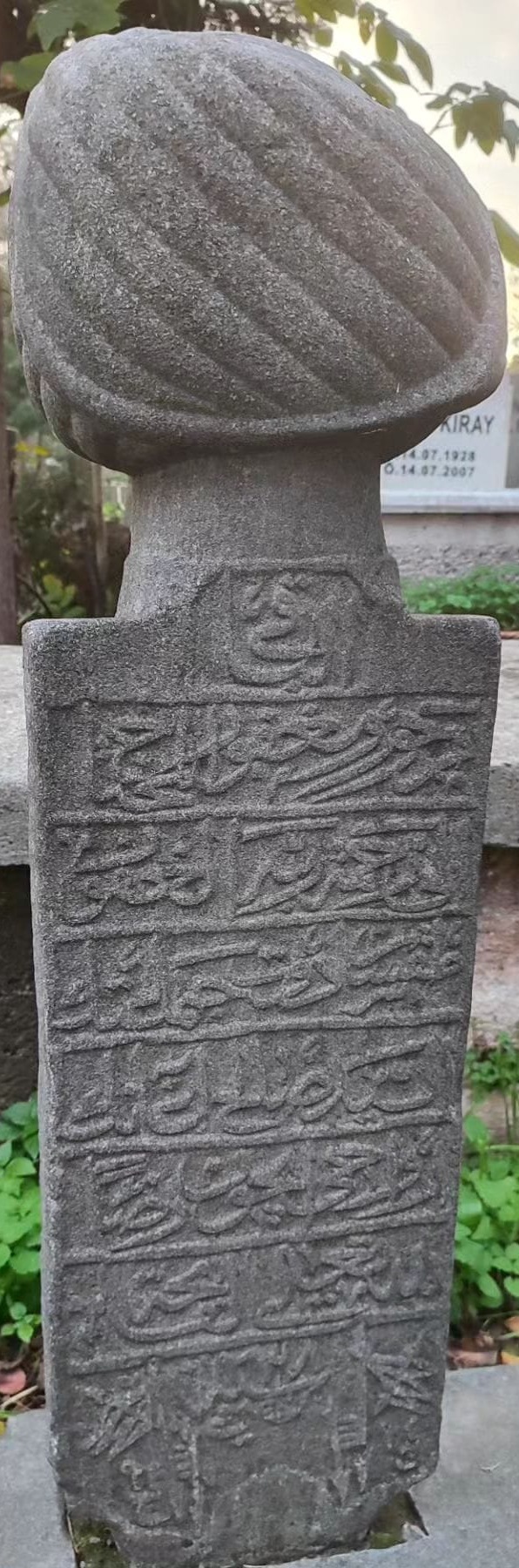 Es-seyyid Salih Ağa'nın Osmanlı mezar taşı