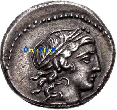 Lucius Marcius Censorinus Roma gümüş sikkesi