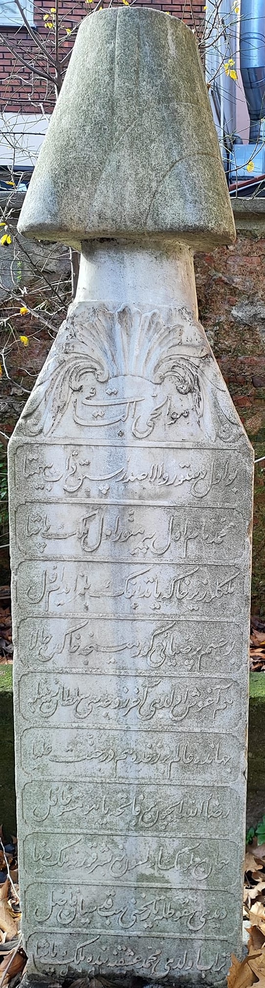 Melek Paşa Osmanlı mezar taşı