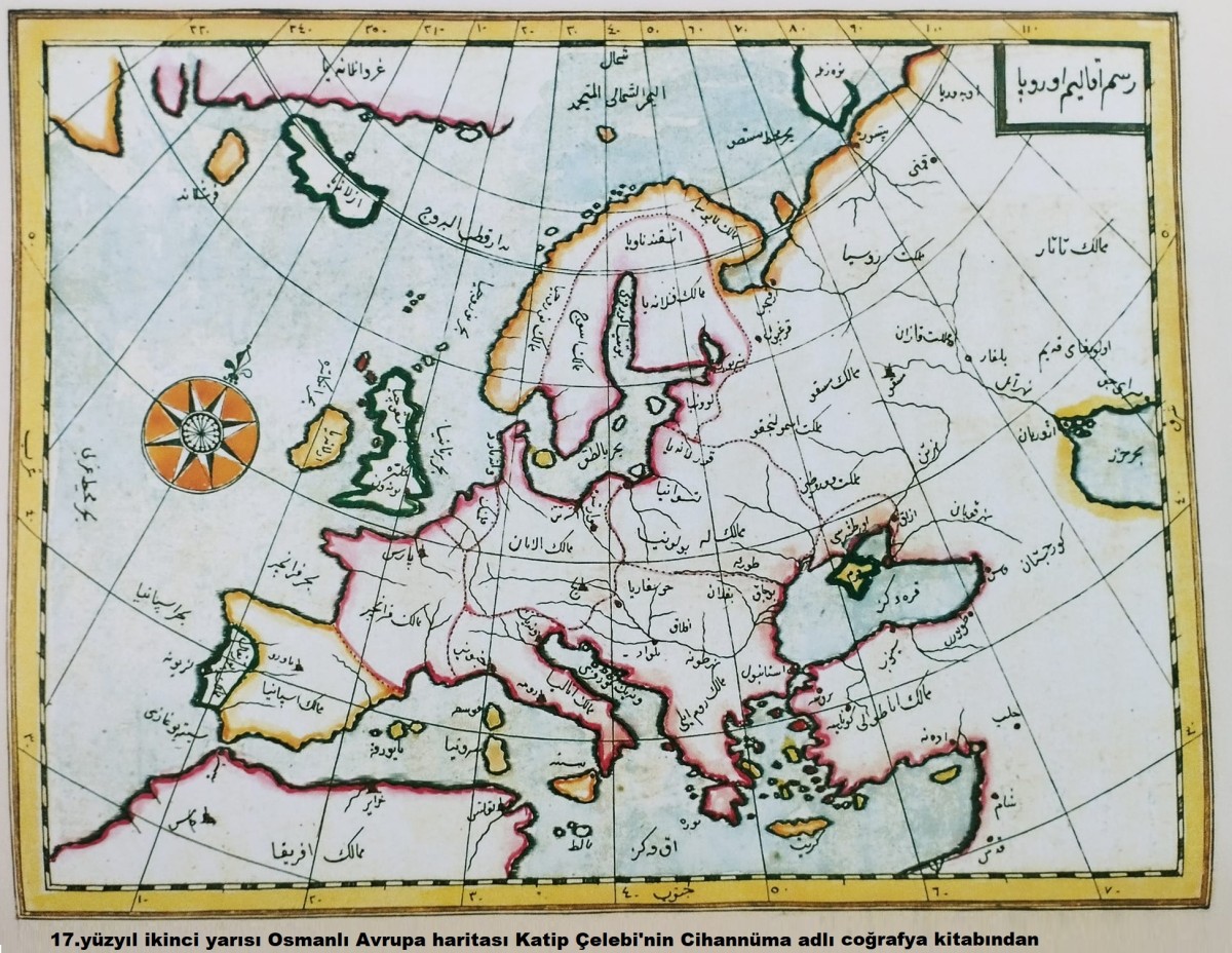 Osmanlı Avrupa haritası 17. yy.