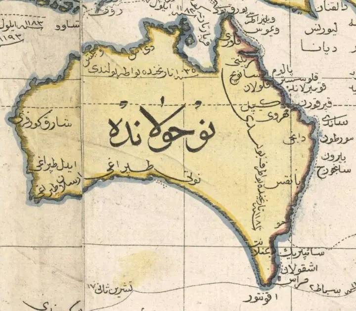 Avustralya 1803 Osmanlı haritası 