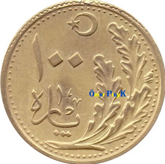 100 (Yüz) Para 1928 Türkiye Cumhuriyeti madeni parası