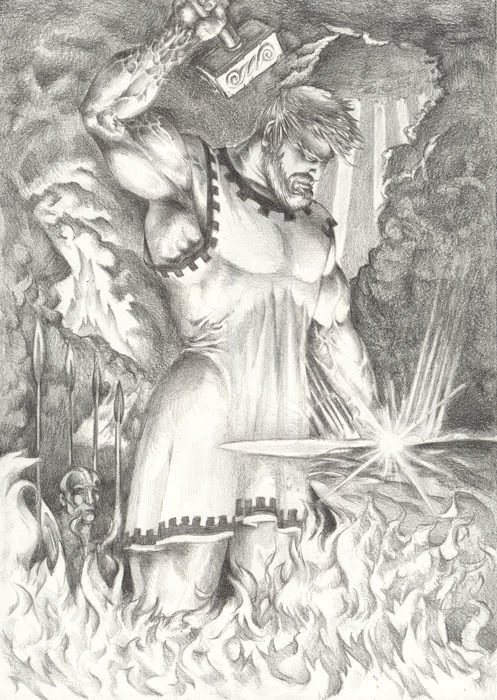 Hephaestus ; Yunan mitolojisinde Demirin ve ateşin tanrısı 