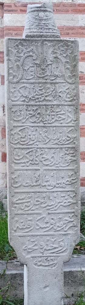Nüşkar kalfa Osmanlı mezar taşı