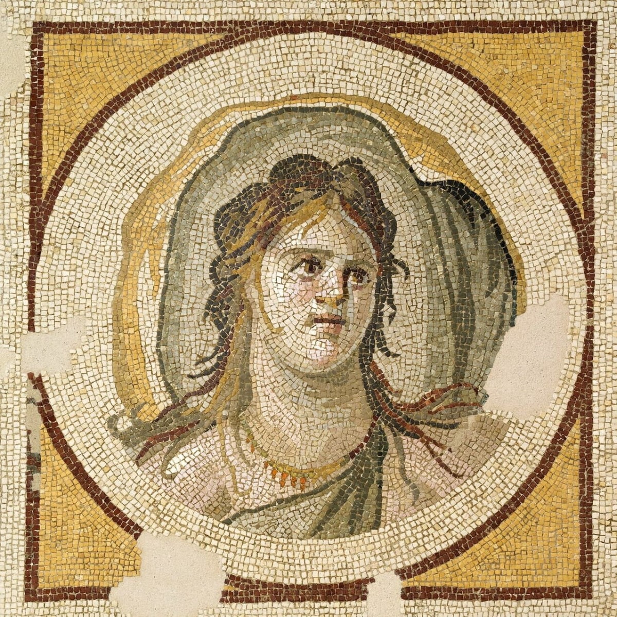 Okeanid Kadın Mozaiği, Ulusal Müze, Fransa